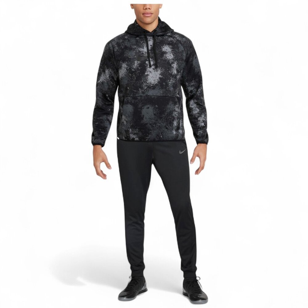 Nike Therma-Fit Sweatsuit Men's Black/Gray Camouflage Big Swoosh Tracksuit NWT